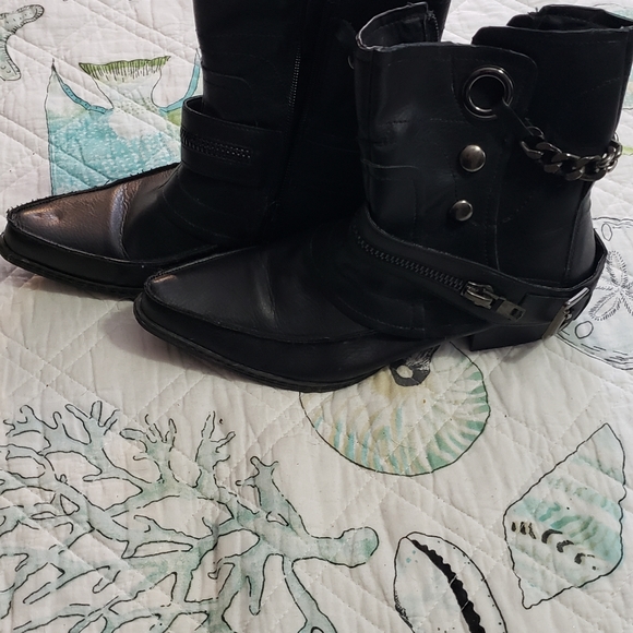 Penny Loves Kenny Black Embellished Boots - Picture 5 of 5